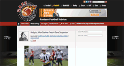 Desktop Screenshot of football.razzball.com