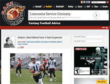 Tablet Screenshot of football.razzball.com